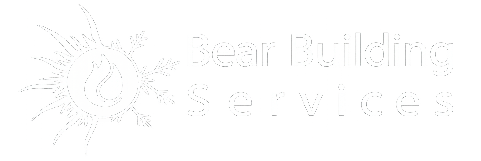 Bear Building Services Logo White